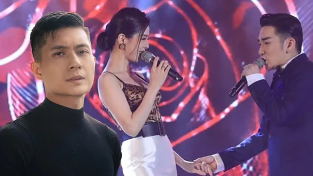 Quang Hà nắm chặt tay Lệ Quyên song ca, phản ứng của Lâm Bảo Châu ngồi cạnh gây bất ngờ