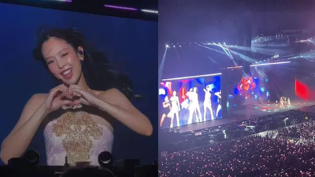 Toàn cảnh bên trong đêm diễn đầu tiên của Blackpink: Choáng ngợp với 'biển hồng'