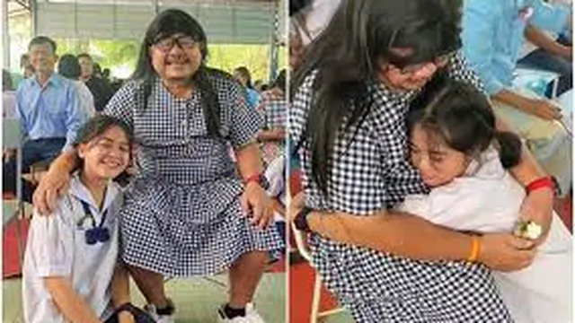 Xúc động hình ảnh cha đơn thân mặc váy đến trường cùng con gái nhân Ngày của mẹ