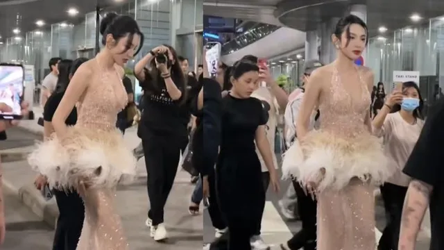 Khoảnh khắc Thùy Tiên bị mời khỏi thảm đỏ sự kiện lại gây sốt, chuyện gì đây?