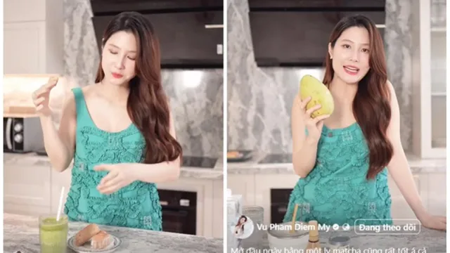 Diễm My 9X lộ bụng bầu lớn, rất thích ăn xoài chua