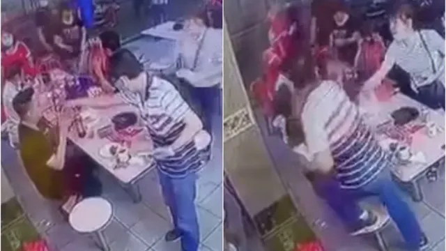 Chủ hàng ăn tung 'liên hoàn cước' vào mặt thực khách vì nghi bị nhìn đểu